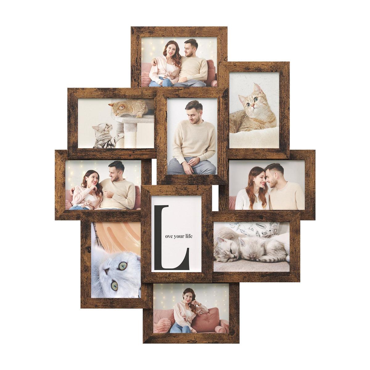 SONGMICS Collage Picture Frames, 4 x 6 for Wall Decor, Set of 12