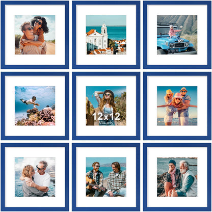 Vittanly 8x10 Picture Frames Set of 9 for Wall or Tabletop Display, Gold