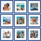 Vittanly 8x10 Picture Frames Set of 9 for Wall or Tabletop Display, Gold