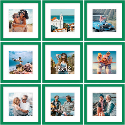 Vittanly 8x10 Picture Frames Set of 9 for Wall or Tabletop Display, Gold