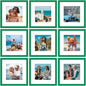 Vittanly 8x10 Picture Frames Set of 9 for Wall or Tabletop Display, Gold