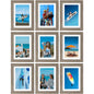 Vittanly 8x10 Picture Frames Set of 9 for Wall or Tabletop Display, Gold