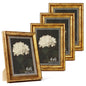 4x6 Picture Frame Set of 4 Vintage Bronze Gold for Tabletop & Wall