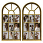 J.M.Deco Arched Collage Picture Frames Wall for Decor 9 Pieces 4 x 6 Photos