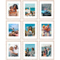 Vittanly 8x10 Picture Frames Set of 9 for Wall or Tabletop Display, Gold
