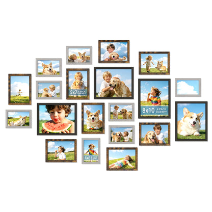 DUENPY 12 Pack Gallery Collage Frame Mixed Sizes Black