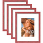 Vittanly 8x10 Picture Frames Set of 4, for Wall or Tabletop, Pale Pink