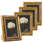 4x6 Picture Frame Set of 4 Vintage Bronze Gold for Tabletop & Wall