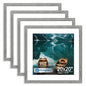 Hongkee 8x10 Picture Frame Set of 4, Real Glass and Wood Frame, 5x7 Mat