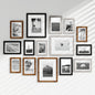 Venusmiles 15 Pack Picture Frames Collage Wall Decor, Gallery Frame Set for Wall Mounting or Tabletop Display, Multi Sizes Including 3pcs 8x10, 6pcs 5x7, 6pcs 4x6, Oak