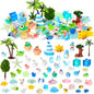 60 Pcs Fairy Garden Accessories Mini Resin Figurines