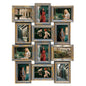 Jerry & Maggie 12 Opening Collage Photo Frame Rustic 23×18 Vintage Embossed Finish PVC Picture Frames Selfie Gallery Collage Wall Hanging For 6×4 Photo, Vintage