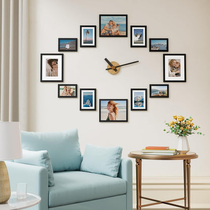 Vittanly 12 Pack Picture Frames Collage Wall Decor, Black