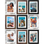 Vittanly 8x10 Picture Frames Set of 9 for Wall or Tabletop Display, Gold