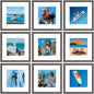 Vittanly 8x10 Picture Frames Set of 9 for Wall or Tabletop Display, Gold