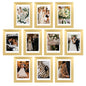 upsimples 4x6 Picture Frame, Photo Collage Wall Decor Set of 10, Black