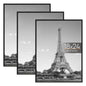 upsimples 16x24 Poster Frame, Easy Slide-In Assembly, Black, 3 Pack