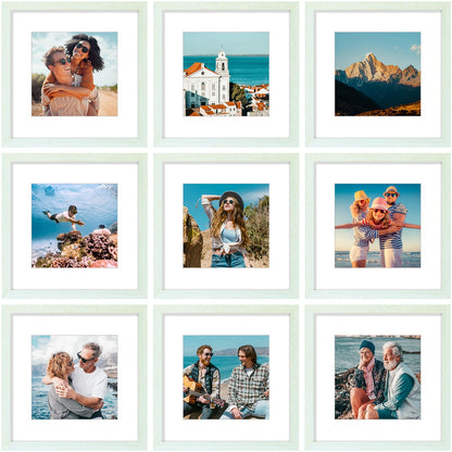 Vittanly 8x10 Picture Frames Set of 9 for Wall or Tabletop Display, Gold