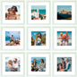 Vittanly 8x10 Picture Frames Set of 9 for Wall or Tabletop Display, Gold