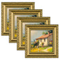 eletecpro 8x10 Vintage Picture Frame, Glass Cover, Gold, 4-Pack