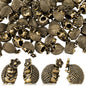 Civaner 24 Pcs Mini Sheep Figurines, Miniature Lamb, Mini Brass Figurines