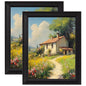 eletecpro 5x7 Vintage Picture Frame, Glass Cover, Gold, 2-Pack
