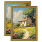 eletecpro 5x7 Vintage Picture Frame, Glass Cover, Gold, 2-Pack