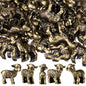 Civaner 24 Pcs Mini Sheep Figurines, Miniature Lamb, Mini Brass Figurines