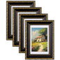 eletecpro 8x10 Vintage Picture Frame, Glass Cover, Gold, 4-Pack