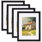 eletecpro 8x10 Vintage Picture Frame, Glass Cover, Gold, 4-Pack