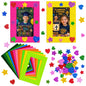 Jetec 24 Pieces Felt Craft Picture Frames with Stickers 4x6 in 12 Colors