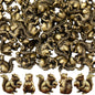 Weysat 50 Pcs Mini Bronze Bird Statue, Falls Bird Figurine Decor