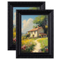 eletecpro 5x7 Vintage Picture Frame, Glass Cover, Gold, 2-Pack