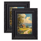 eletecpro 5x7 Vintage Picture Frame, Glass Cover, Gold, 2-Pack