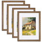 eletecpro 8x10 Vintage Picture Frame, Glass Cover, Gold, 4-Pack