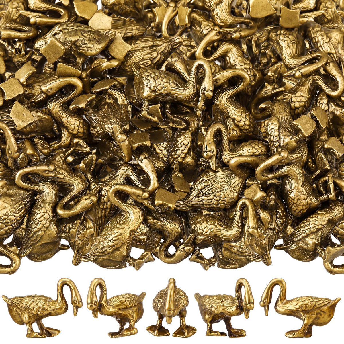 Civaner 24 Pcs Mini Sheep Figurines, Miniature Lamb, Mini Brass Figurines