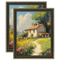 eletecpro 5x7 Vintage Picture Frame, Glass Cover, Gold, 2-Pack