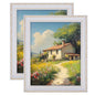 eletecpro 5x7 Vintage Picture Frame, Glass Cover, Gold, 2-Pack