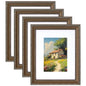 eletecpro 8x10 Vintage Picture Frame, Glass Cover, Gold, 4-Pack