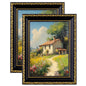 eletecpro 5x7 Vintage Picture Frame, Glass Cover, Gold, 2-Pack