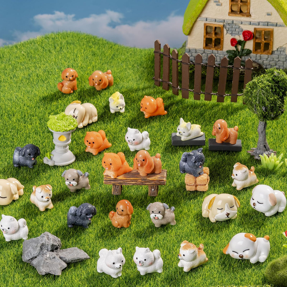 12 Pcs Mini Elephant Figurines - Fairy Garden Decor,Miniature Landscape Ornaments,DIY Craft Projects,Home Decoration Access