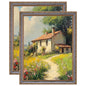 eletecpro 5x7 Vintage Picture Frame, Glass Cover, Gold, 2-Pack