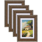eletecpro 8x10 Vintage Picture Frame, Glass Cover, Gold, 4-Pack
