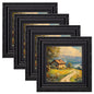 eletecpro 8x10 Vintage Picture Frame, Glass Cover, Gold, 4-Pack