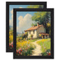 eletecpro 5x7 Vintage Picture Frame, Glass Cover, Gold, 2-Pack