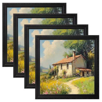 eletecpro 8x10 Vintage Picture Frame, Glass Cover, Gold, 4-Pack