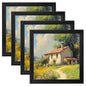 eletecpro 8x10 Vintage Picture Frame, Glass Cover, Gold, 4-Pack