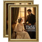 upsimples Vintage 5x7 Picture Frame, Antique Gold Frames, 2 Pack