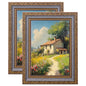 eletecpro 5x7 Vintage Picture Frame, Glass Cover, Gold, 2-Pack