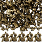 Weysat 50 Pcs Mini Bronze Bird Statue, Falls Bird Figurine Decor